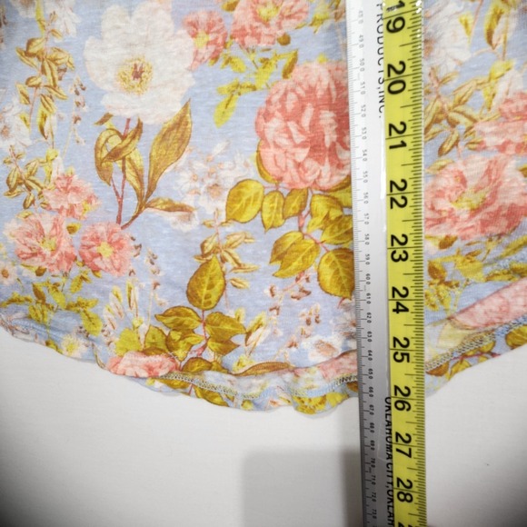 Joie Women's 100% Linen Floral Multicolor Casual Shirt Size XL - Picture 5 of 6